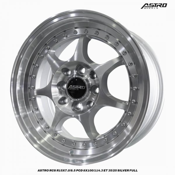 Velg Ring Astro Rcs Ring X Pcd X Silver Full