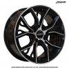 Velg Mobil Ring 15 - Astro Momo R15x6.5 PCD 8x100114,3 ET 38 Gloss Black - Face Polish