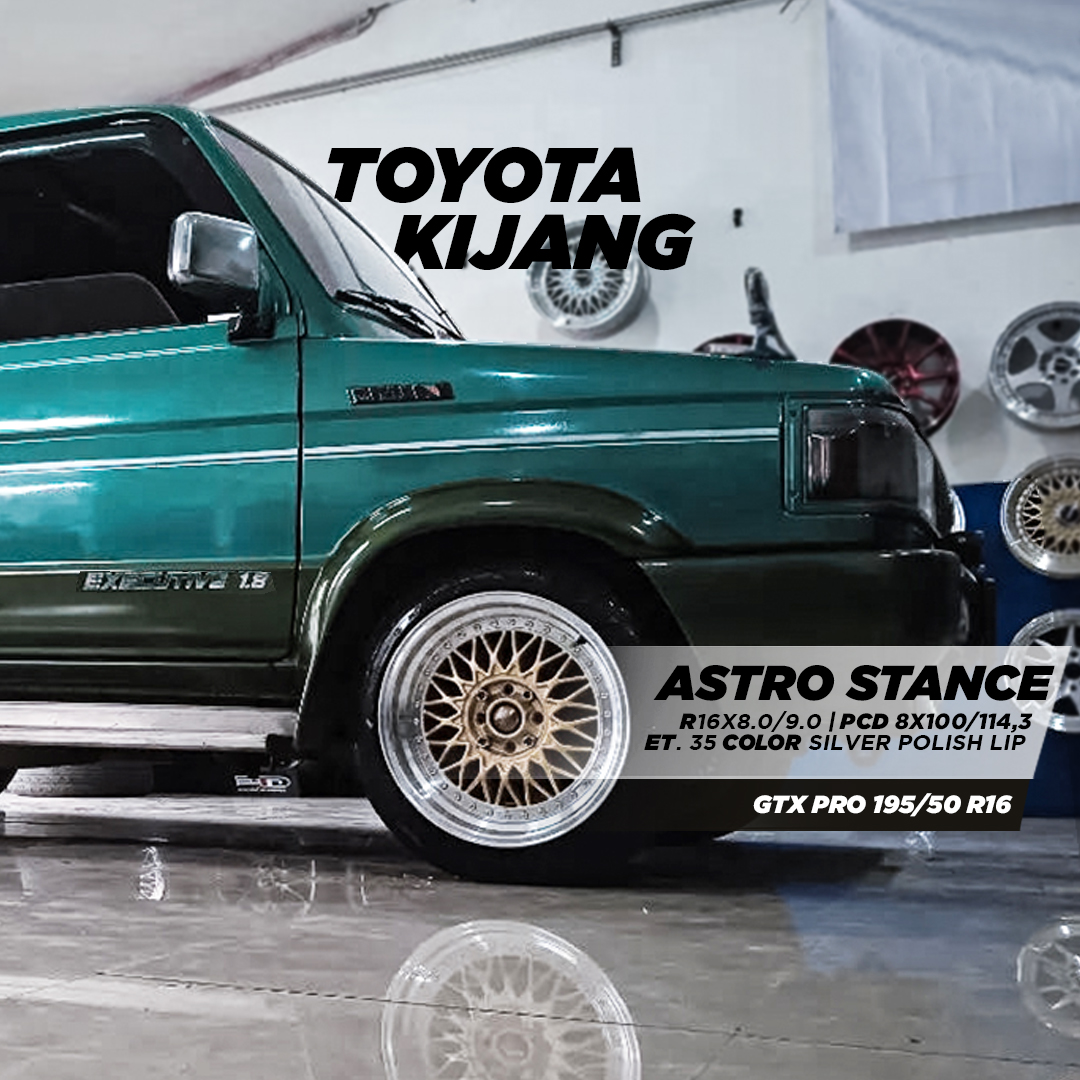 Velg Toyota Kijang dengan Astro Stance velg celong