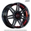 Velg Ring 16 - Astro Tck R16x7 PCD 5x114,3 ET 35 Black Milling Spoke Red Undercut