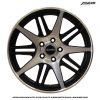 Velg Ring 17 - Astro Carllson R17x7.5 PCD 5x112 ET 38 Semi Mater Black + Machined Face