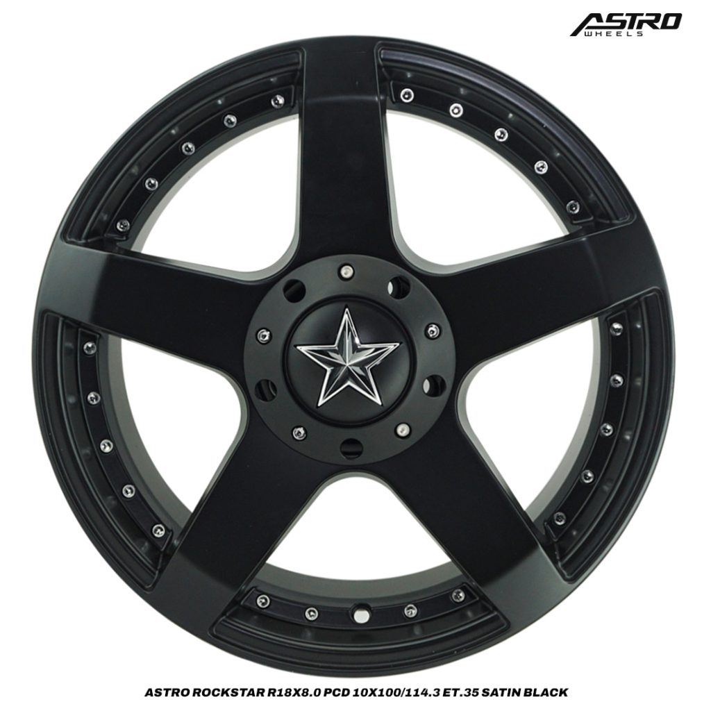 Jual Velg Offroad Astro Rockstar R X Pcd X Et Satin Black Astro Wheels