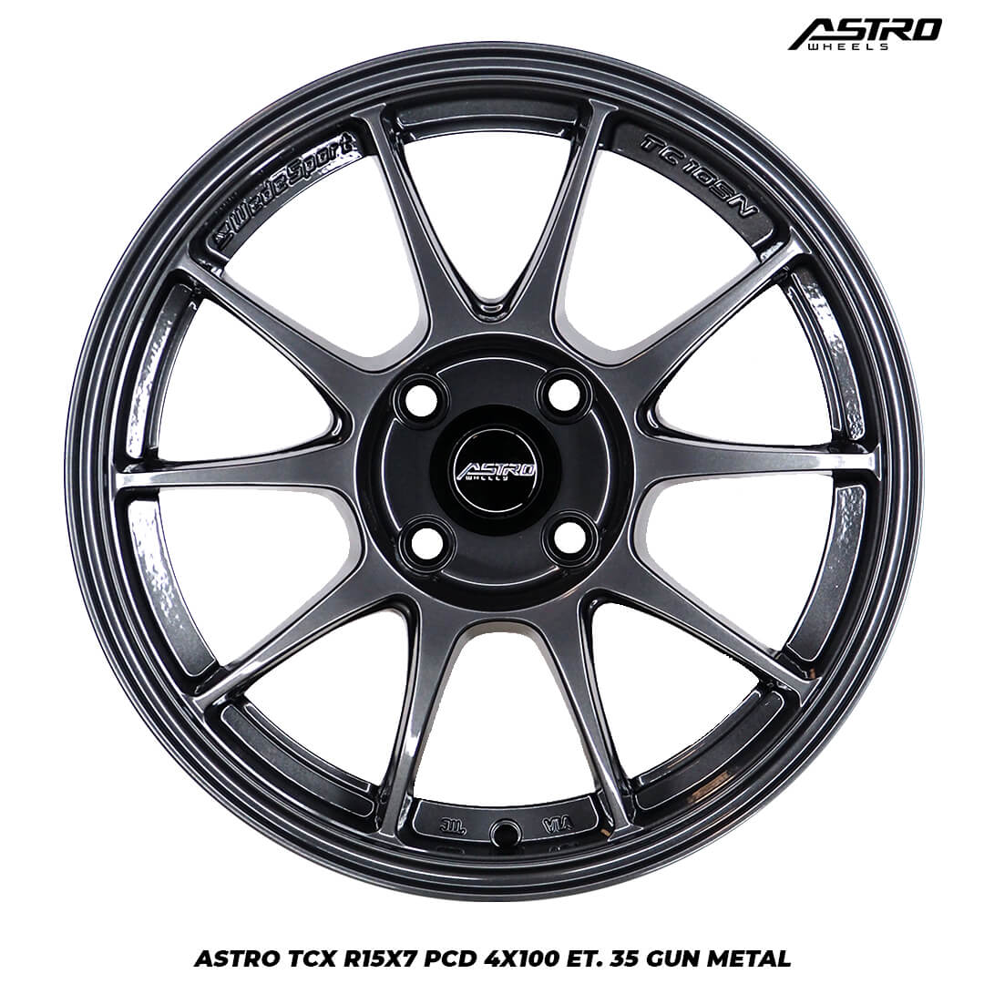 Astro TCX R15x7 PCD 4x100 ET 35 Gun Metal