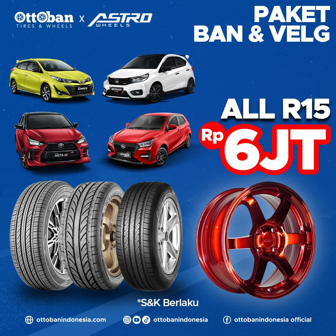 Promo Paket Velg dan Ban Mobil untuk Semua Ukuran! - Jual Velg Mobil